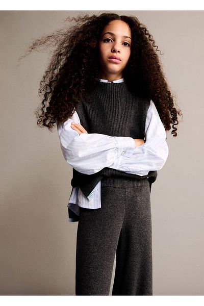 MANGO Kids Corded Woven Trousers