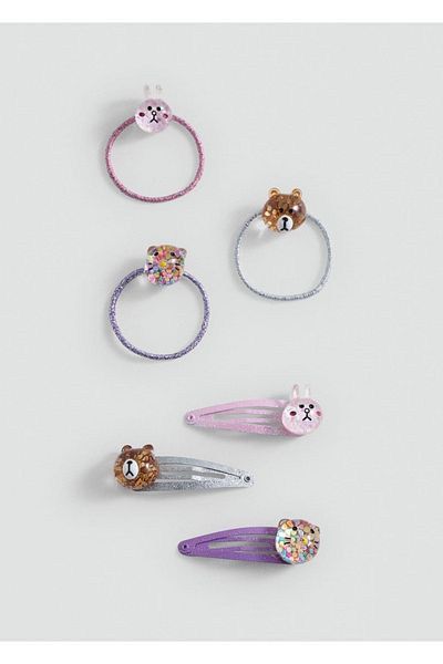 MANGO Kids Set aus Haarspange und Haargummi