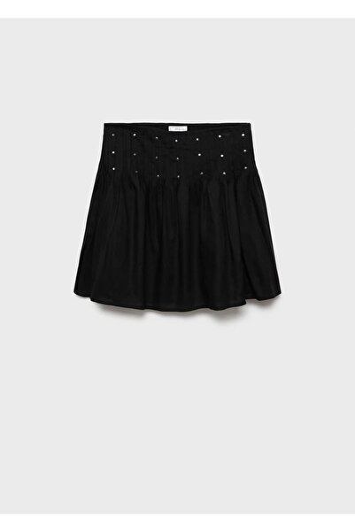 Mango Teen Dekoratif zımbalı etek