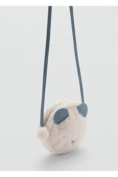 MANGO Baby Teddy Bear Design Furry Bag
