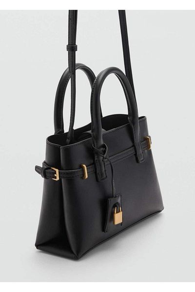 MANGO Woman Mini-Shopper-Tasche mit Schloss