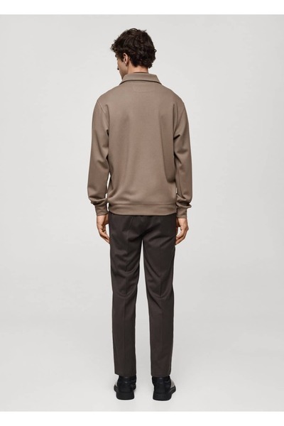 MANGO Man Koku önleyici teknolojili fermuarlı sweatshirt