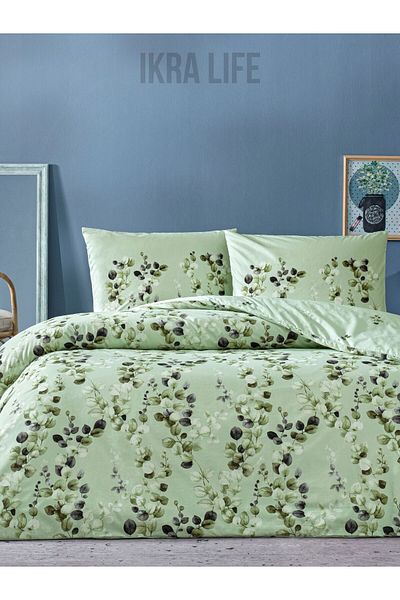 Taç Σετ Παπλωματοθήκη Leif green Ranforce Διπλό 200x220