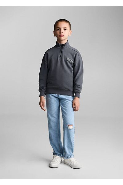 MANGO Kids Hanorac din bumbac cu model