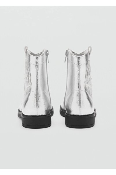 MANGO Kids Μεταλλικές μπότες με φερμουάρ