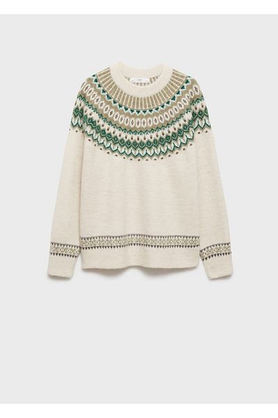 MANGO Woman Round neck knitwear sweater