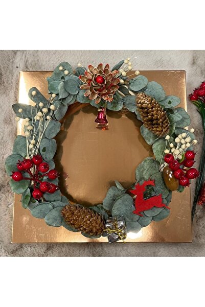 Marrone Ornament pentru ușă de Anul Nou Kokina Con Cadou pentru casă