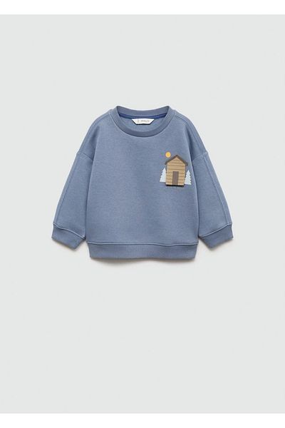 MANGO Baby Суичър с леопардов принт