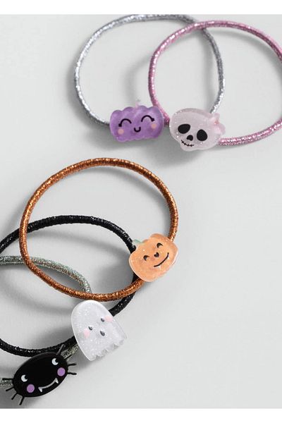 MANGO Kids Set de 4 cauciucuri de păr de Halloween