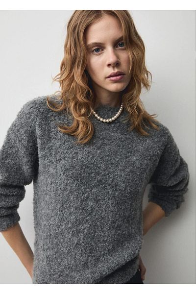 MANGO Woman Round neck knitwear sweater