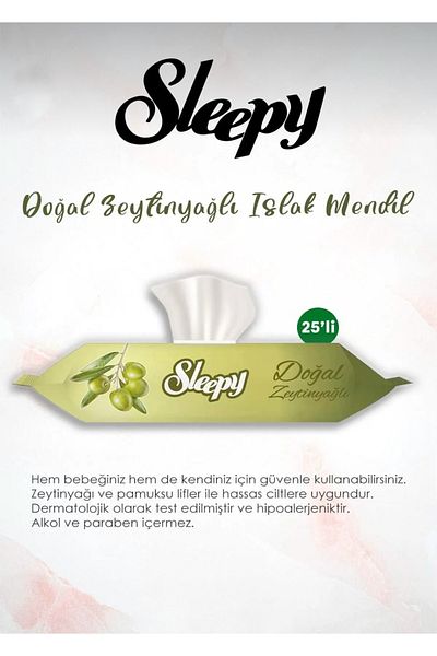 Sleepy Organic Wet Wipes 10 Pcs 10X25 250 Sheets