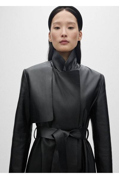 MANGO Woman Σατέν καπιτονέ στέμμα