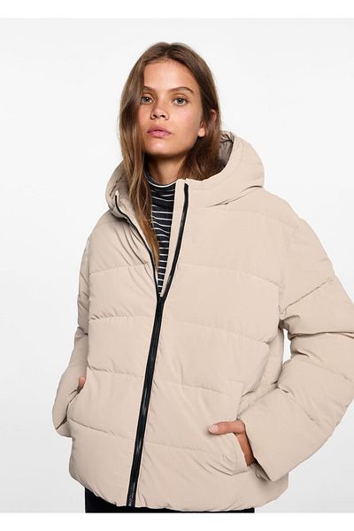 Mango Teen Quilted Hooded Anorak