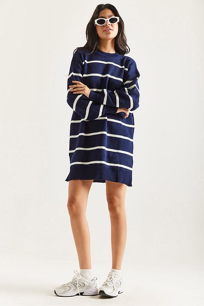 İKLİM LİFE Striped Knitwear Tunic