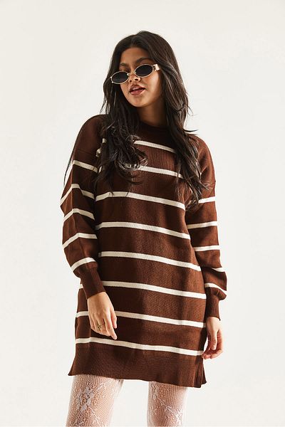 İKLİM LİFE Striped Knitwear Tunic