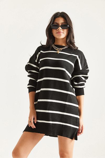 İKLİM LİFE Striped Knitwear Tunic