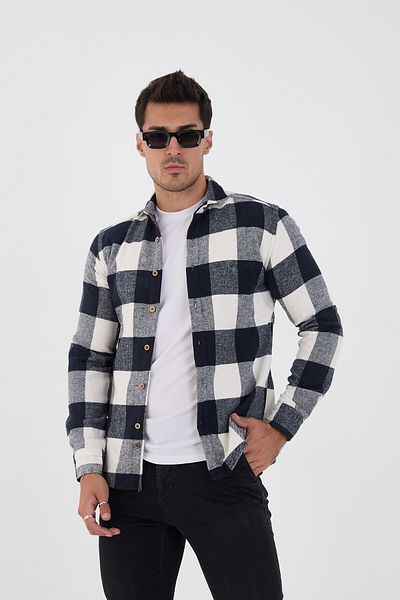 jack carisma Lumberjack Checked Slim Fit Men's Shirt