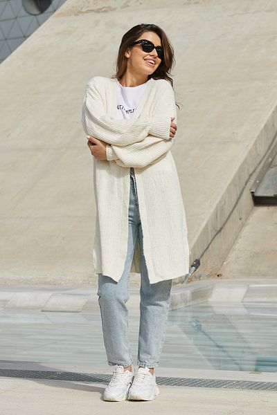 binoi Ddnz 000030   Model Knitwear Cardigan