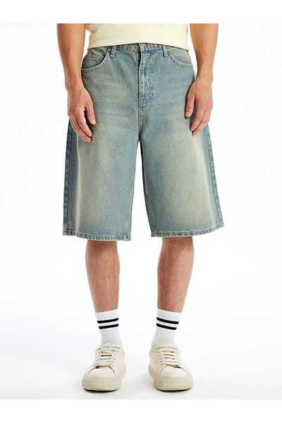 LC Waikiki Pantaloni scurti de jeans pentru bărbați, cu potrivire confortabilă