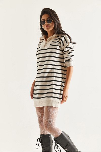 İKLİM LİFE Striped Knitwear Tunic