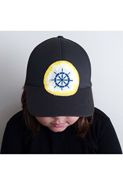 woodycord Pălărie pentru bărbați, pictată manual, cu cârmă verde