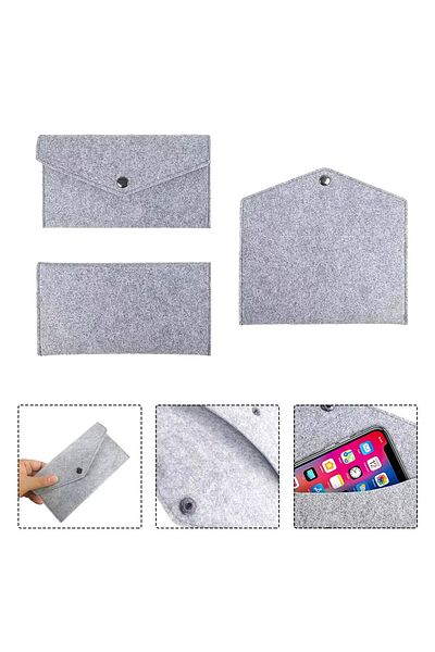 Next Craft 3mm Felt Case Handheld Mobile Phone Bag - Multi-Purpose