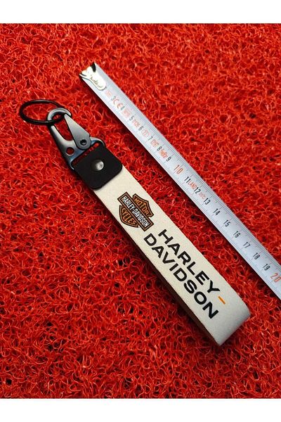 CEBECİOTO For Harle Davidsonn Cream Cloth Motor Keychain Quality Moto Accessory