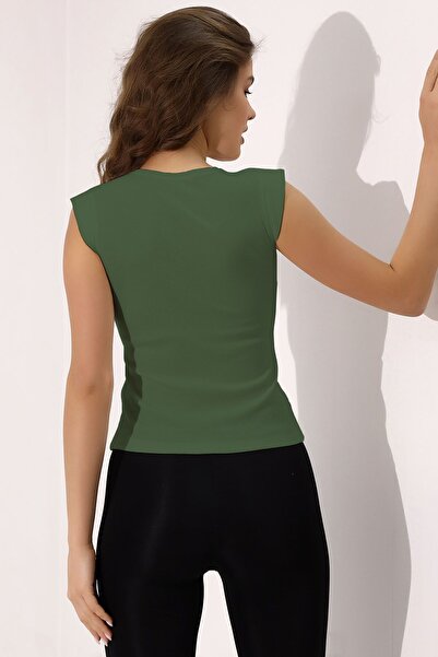 Şiir Bluză și tricou și tricou din bumbac pieptănat de bază elastic cu mânecă lunară Shine pentru femei