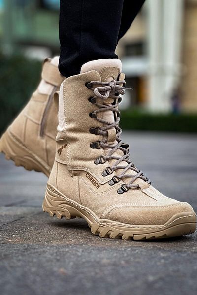 Chekich White / Yellow Arrow Men's Boots