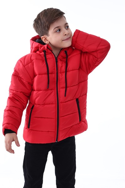 minikiss Boy's Hooded Coat