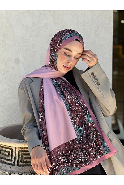 Modakaşmir Μετάξι Diji Medine - Σάλι με μοτίβο μακραμέ