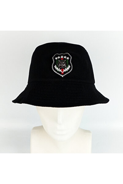 woodycord Unisex Tiger Coat of Arms Black Bucket Hat