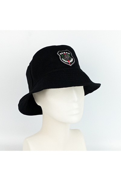 woodycord Unisex Tiger Coat of Arms Black Bucket Hat