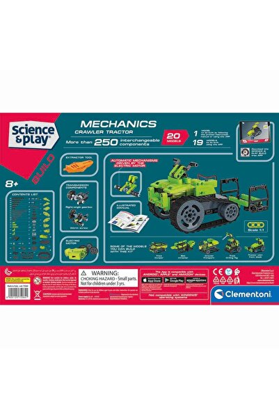 CLEMENTONI Science and Gaming Mechanical Laboratory Crawler Tractor Clm-75064