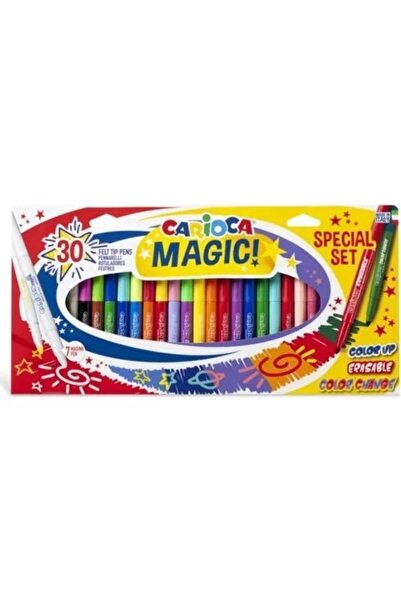 CARIOCA مجموعة أقلام تلوين سحرية من 30 قطعة خاصة