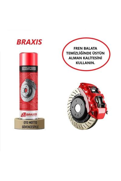 OTO MOTTO Braxis Fren Balata Temizleme Spreyi Braxis 500 ML 2 Adet