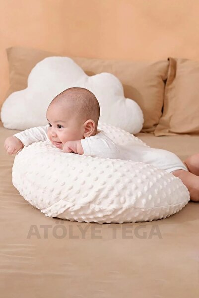 TEGA Cotton Breastfeeding Pillow Cushion – 100% Cotton Fabric, Supportive Filled, Printed Ergonomic Pillow