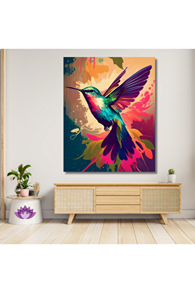 Renklerle Dans Sayılarla Boyama Hobi Seti Renkli Baskılı (ÇERÇEVELİ) 50x65 cm...