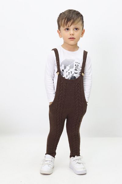 Cloudy Kids Baby Boy Knitwear Salopet