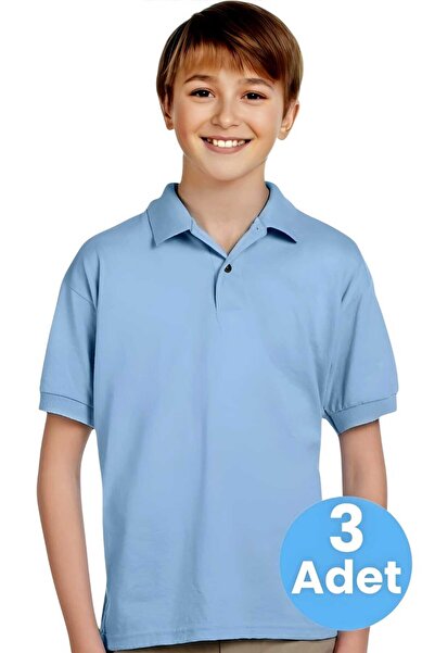 Uniquetrenders Хлопчача футболка з поло-коміром, набір з 3 штук - 100% бавовн...