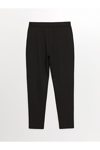 LC Waikiki Siyah Beli Lastikli Kadın Pantolon