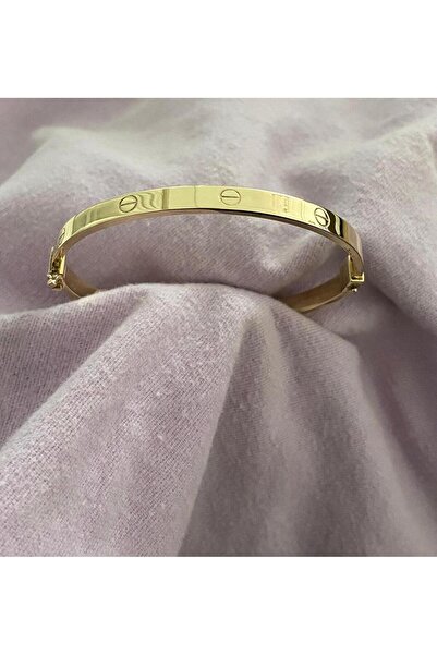 Lora Kuyumculuk 8 Ayar Altın Vidalı Kelepçe