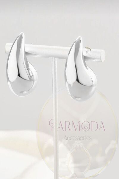 parmoda italyan gözyaşı damla modeli PVD kaplaması Ağırlığı 4.40gram (3.7cm/31mm) küpe001