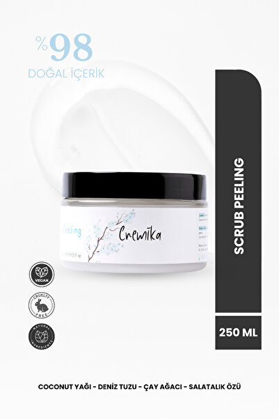 cremika Kozmetik Vücut Peelingi 250 ml - Coconut Yağı, Yeşil Çay Özü, Doğal B...