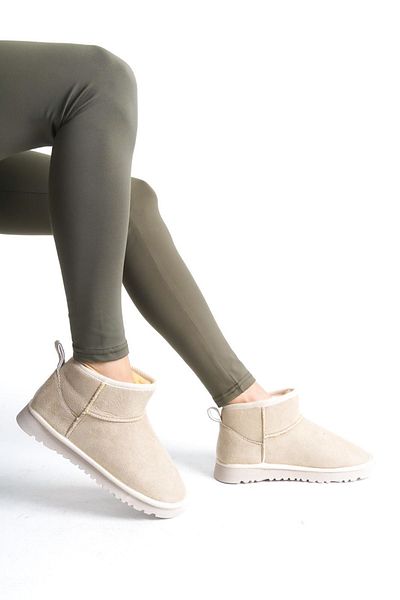 MODA MHS Odessa Mini Suede Μποτάκια με Μαλλιά Εσωτερικά Γυναικείες Μπότες Comfort