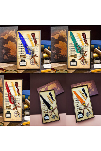 Skygo Ieg ™   Feathered Ink Dip Pen Set Nvdn-Rsirg3465
