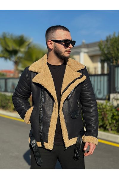 KINGAF Men's Coat - Laminated with Full Fur Inside