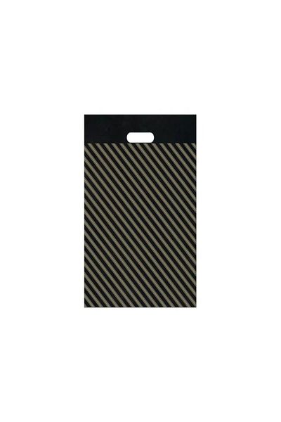 Ambalaj Evi Reinforced Snap Black Striped 60X70 cm No:6 Reinforced Bag 50Pcs