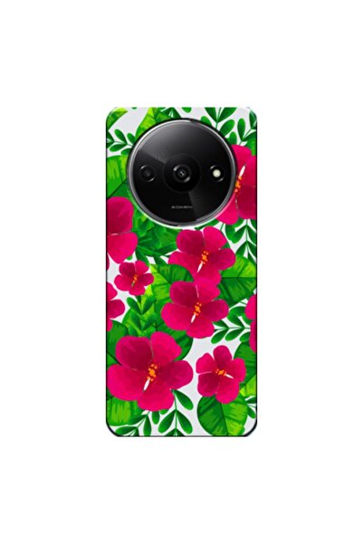 Zebana حافظة Xiaomi Redmi A3 متوافقة مع حافظة سيليكون زهور الربيع 9 (مطبوعة)