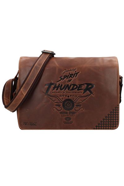 Greenburry Racing Koleksiyonu Atlanta Aktentaschen Messenger Leder 36 cm